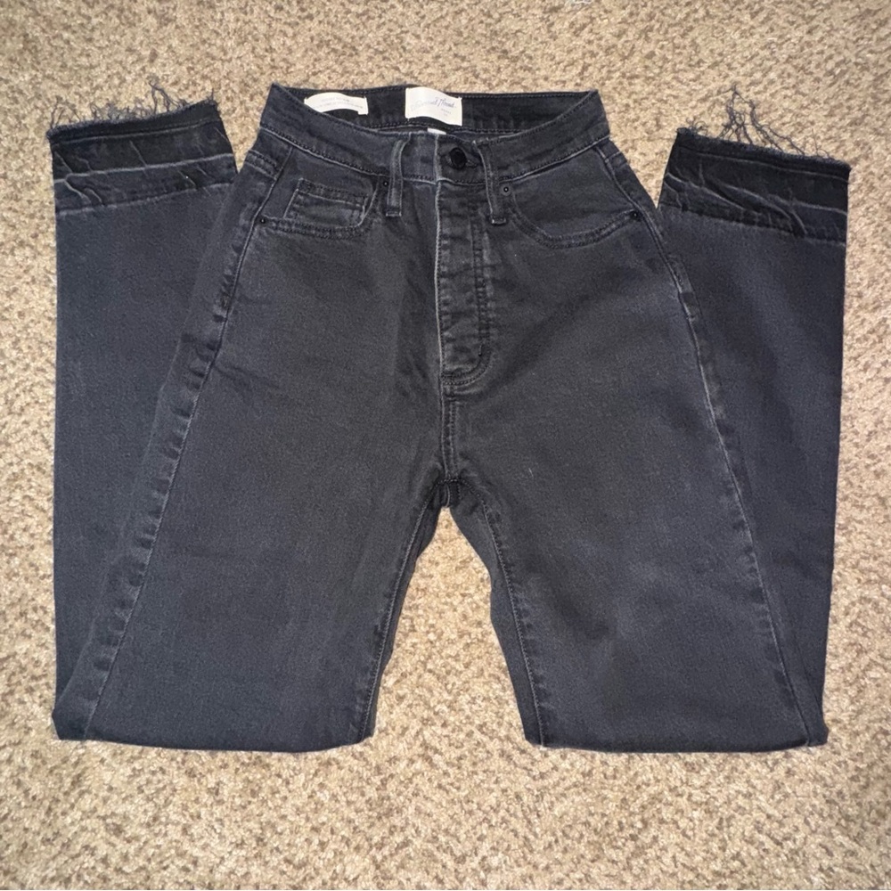 Black Target Jeans Frill at the Bottom